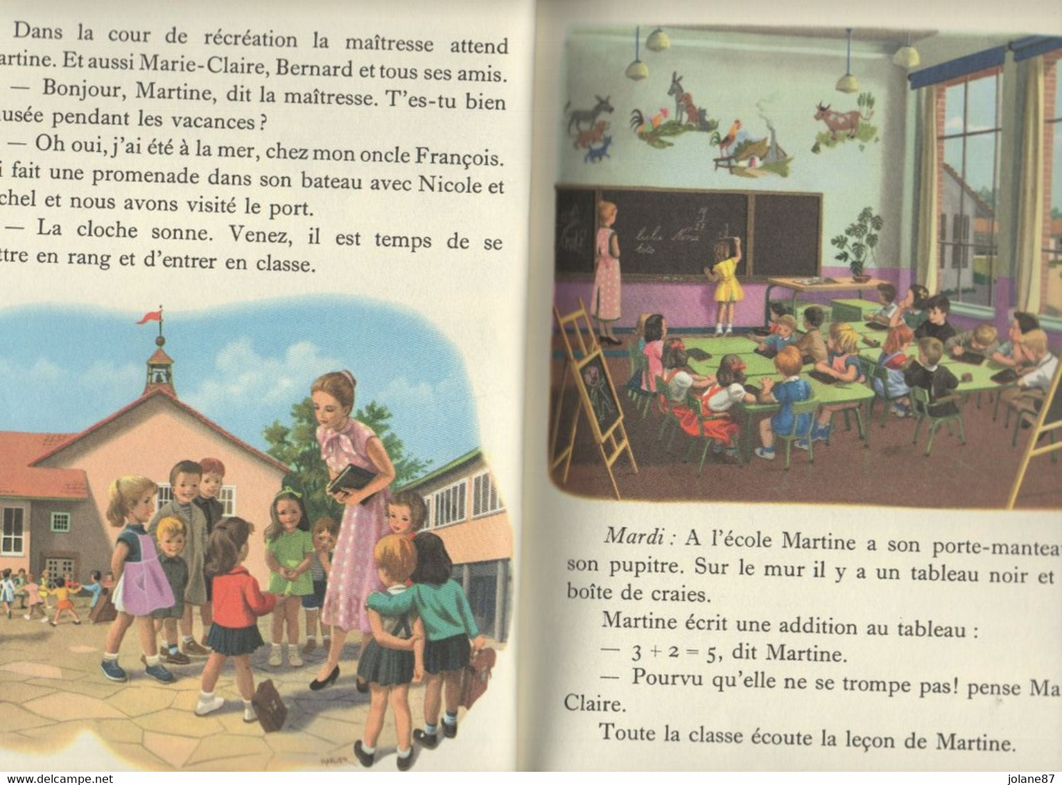 DELAHAYE / MARLIER   -  MES PREMIERS MARTINE  -   A L ECOLE  EN BATEAU  AU PARC - Casterman