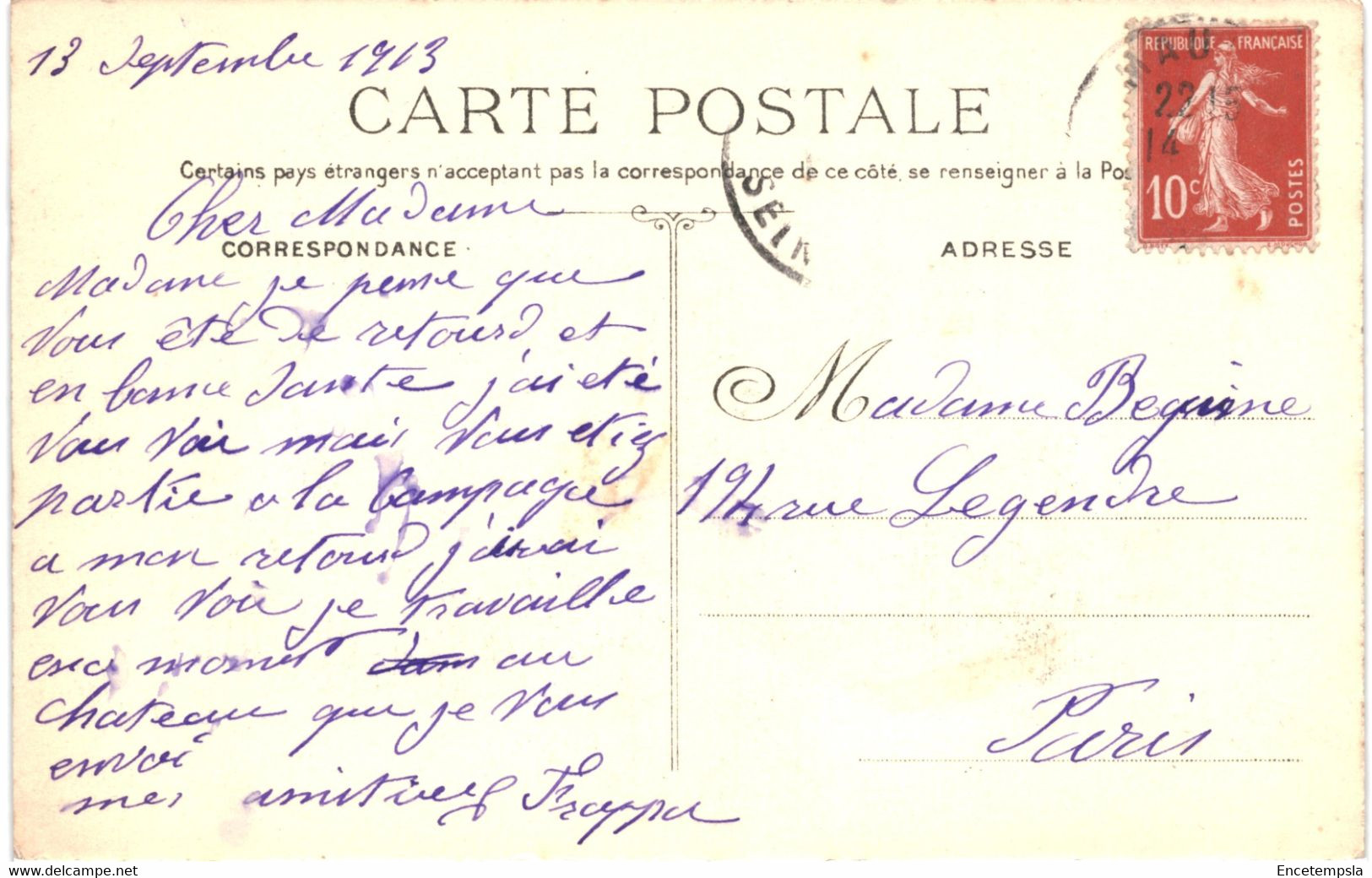 CPA Carte Postale  France-Maule Le Château - Les Serres 1913 VM45748ok - Maule