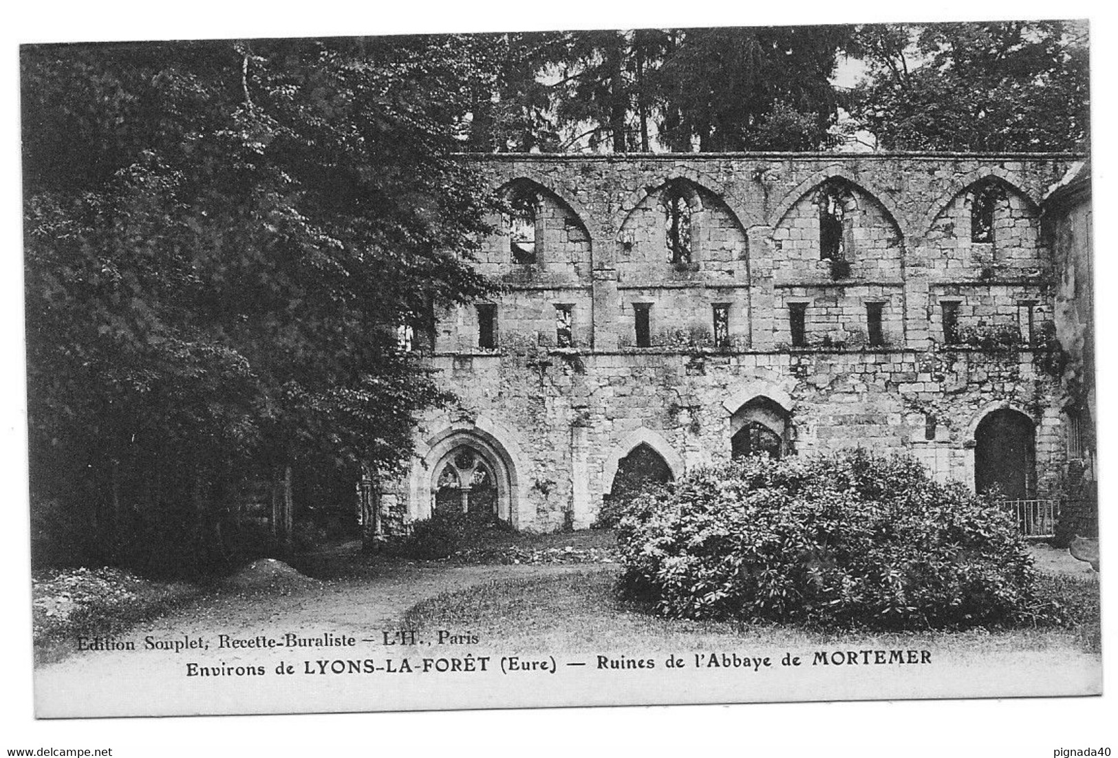 CPA, Environs De Lyons La Foret, Eure, Ruines De L'Abbaye De MORTEMER - Lyons-la-Forêt