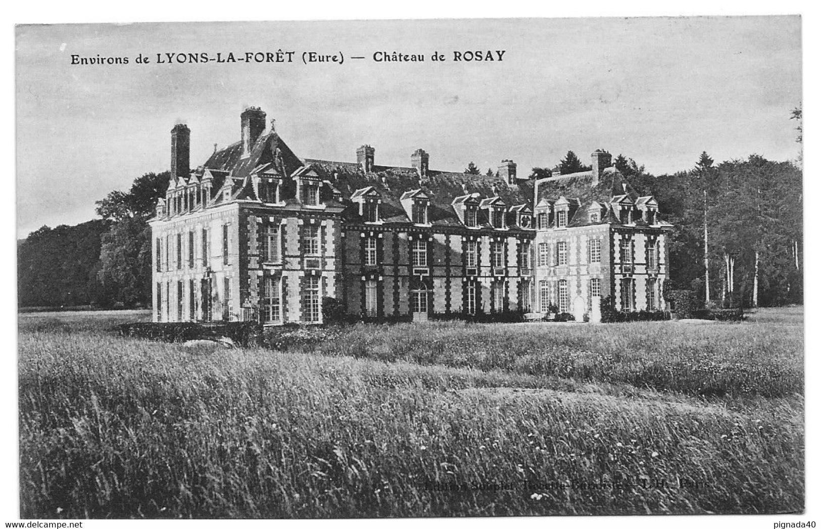 CPA, Environs De Lyons La Foret, Château De ROSAY, Eure - Lyons-la-Forêt