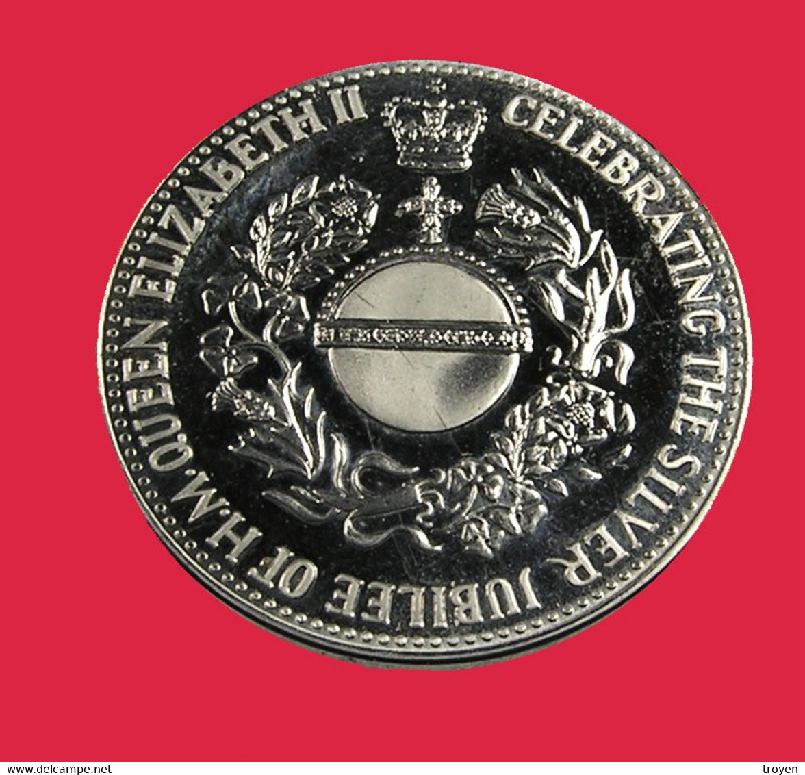 Silver Jubilée - 25 Ans - 1977 - Angleterre - Argent  -  Sup - - Royal/Of Nobility