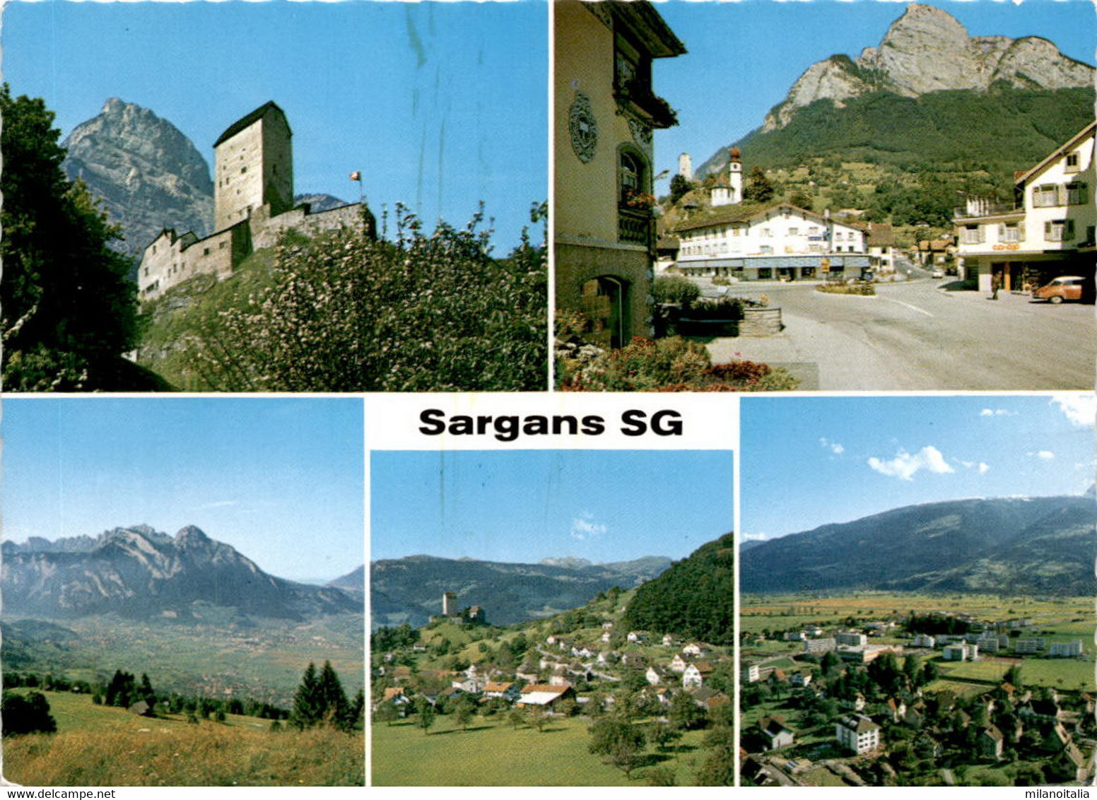 Sargans SG - 5 Bilder (2303) * Feldpost 29. 4. 1968 - Sargans
