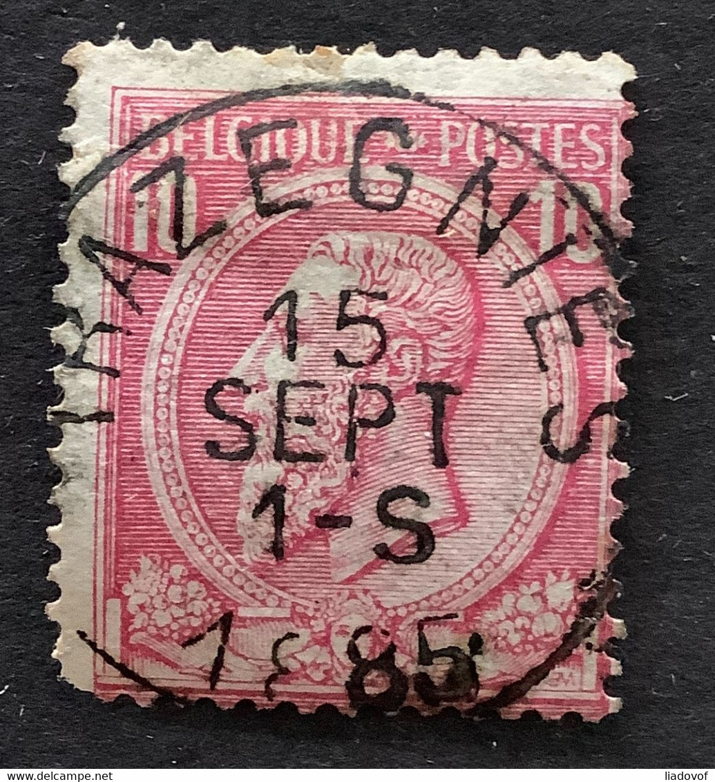 OBP 46 Gestempeld - EC TRAZEGNIES - 1884-1891 Leopold II