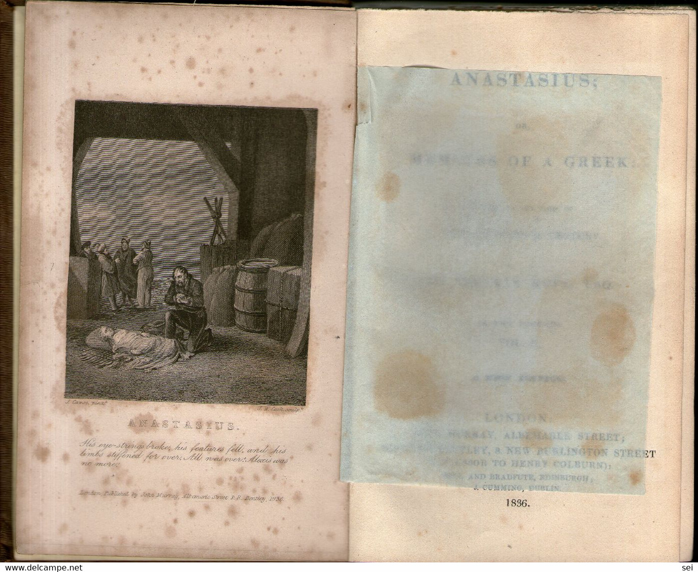 B 4546 - Libro, Anastasius, Memoirs Of Greek - 1800-1849