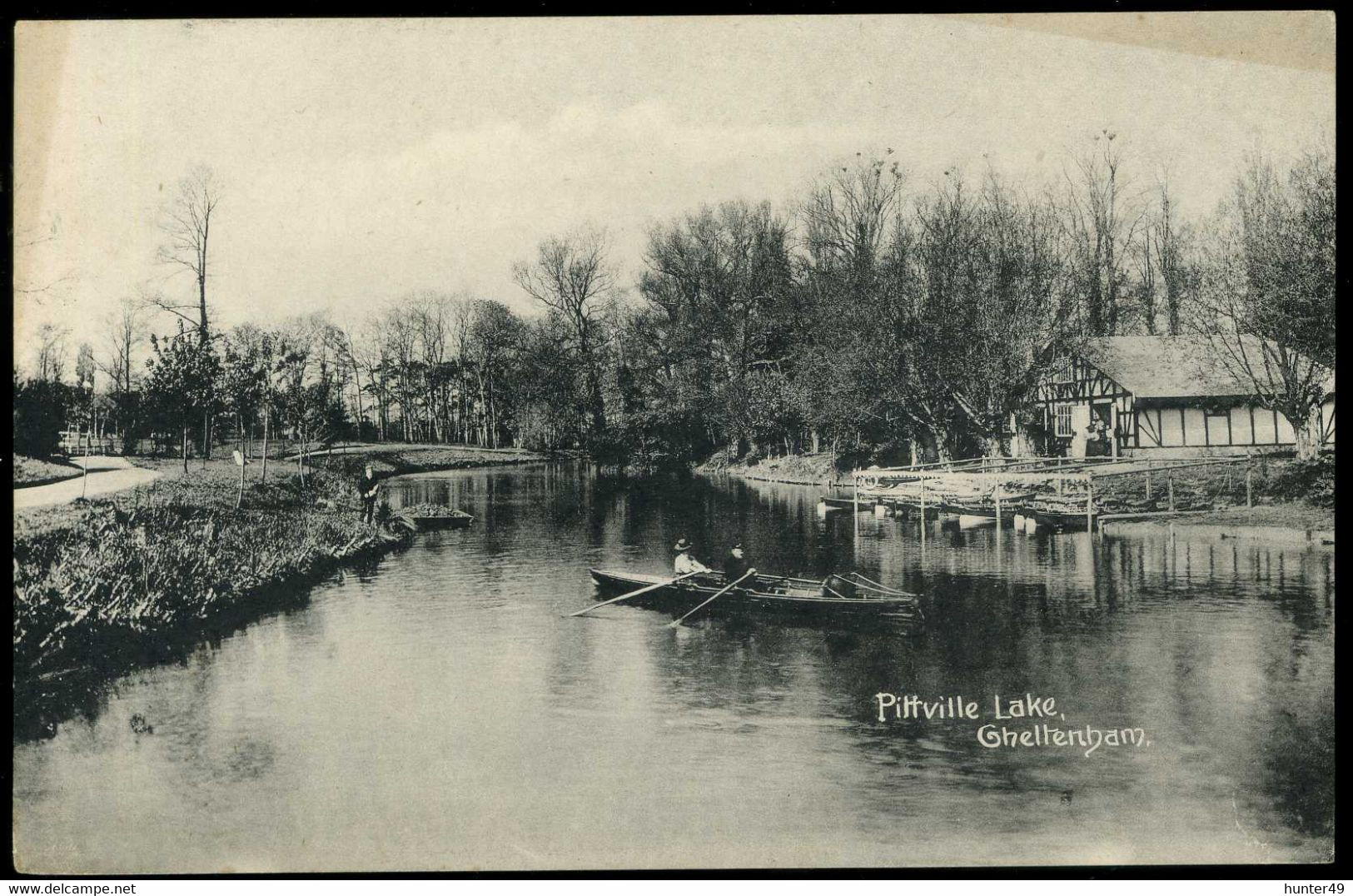 Cheltenham Pittville Lake 1919 HW Gill - Cheltenham