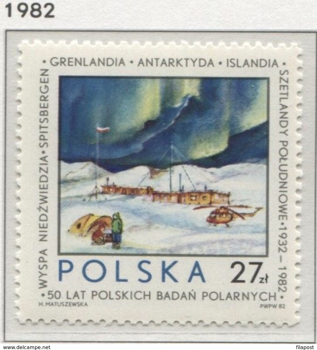 POLAND 1982 Mi 2834 Polar Research, Scientific Journal, Nature MNH ** - Forschungsprogramme