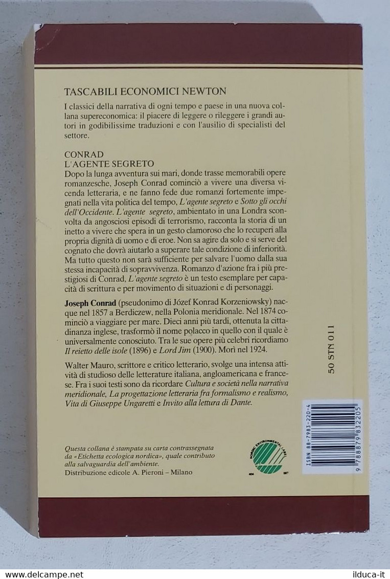 I103678 V Joseph Conrad - L'agente Segreto - Newton 1993 - Società, Politica, Economia