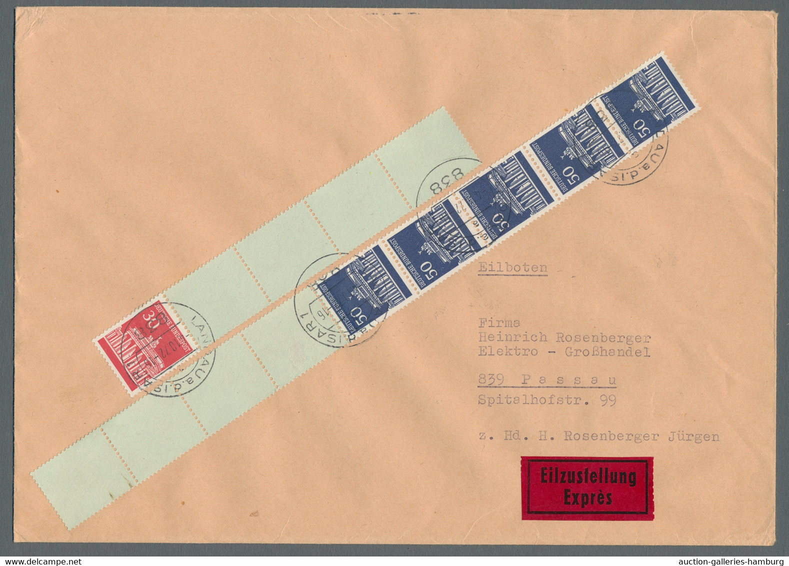 Bundesrepublik - Rollenmarken: 1970-1972, Brandenburger Tor Mit Rollenenden - Pa - Roulettes