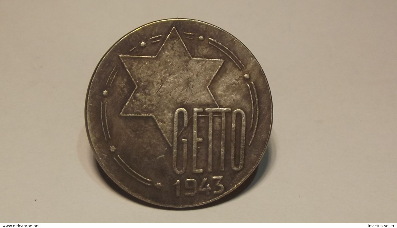 GETTO 20 MARK 1943 LITZMANNSTADT GERMAN COIN MONETA GHETTO EBREI JUDE JUIFE Auschwitz JUDE EBREI GERMANY - Sammlungen