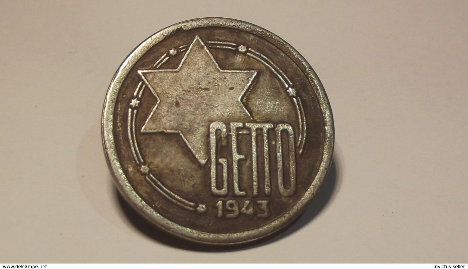 GETTO 20 MARK 1943 LITZMANNSTADT GERMAN COIN MONETA GHETTO EBREI JUDE JUIFE Auschwitz JUDE EBREI GERMANY - Colecciones