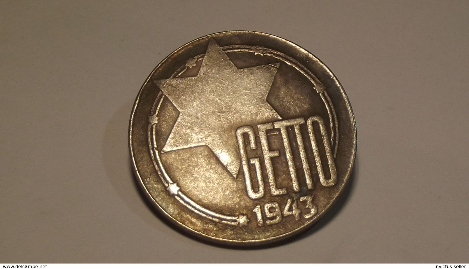 GETTO 20 MARK 1943 LITZMANNSTADT GERMAN COIN MONETA GHETTO EBREI JUDE JUIFE Auschwitz JUDE EBREI GERMANY - Verzamelingen