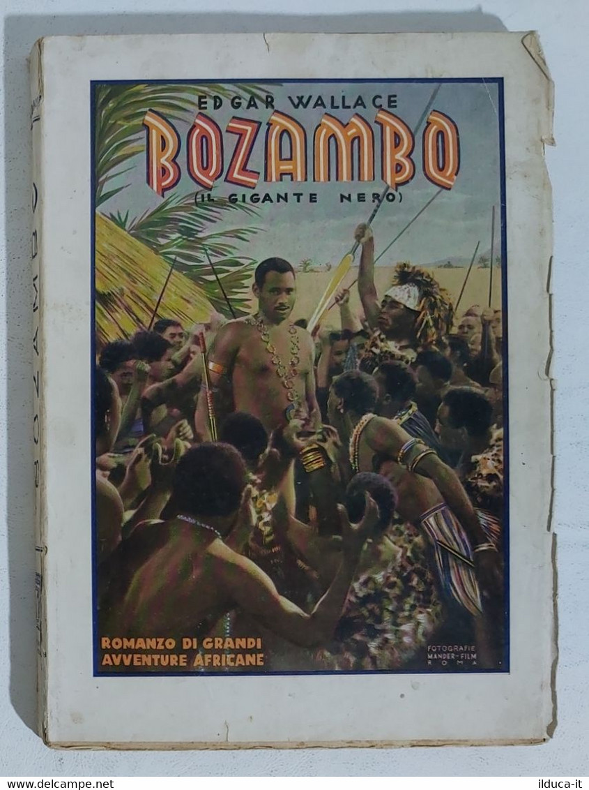 I103689 Edgar Wallace - Bozambo Il Gigante Nero - Aurora 1935 - Azione E Avventura
