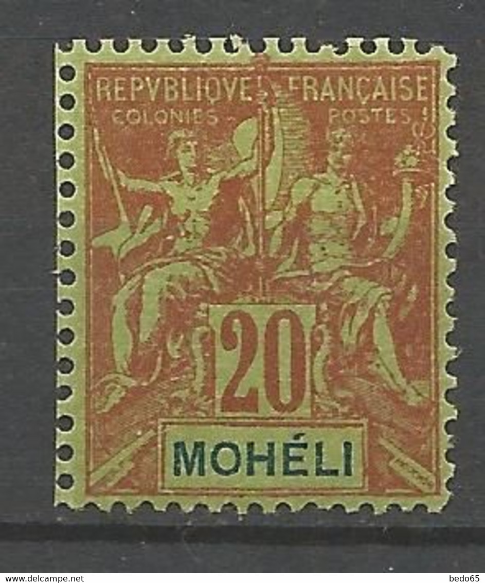 MOHELI  N° 6 NEUF*  TRACE DE CHARNIERE Tres Bon Centrage / MH - Neufs