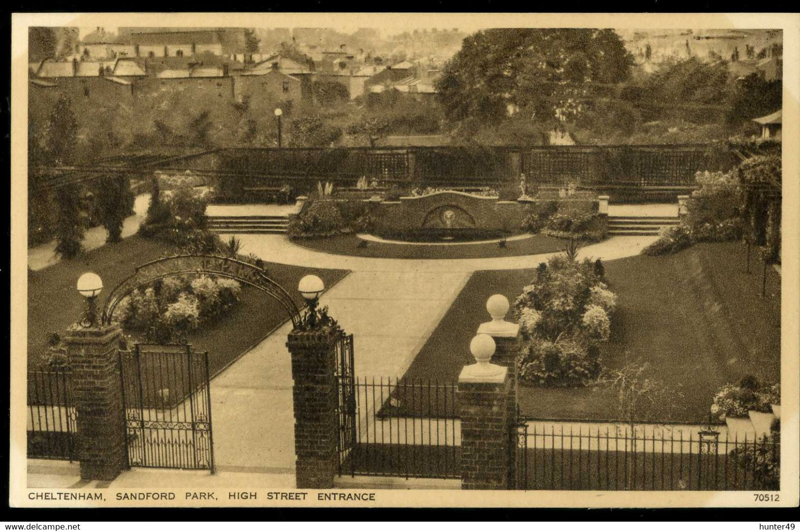 Cheltenham Sandford Park High Street Entrance Photochrom - Cheltenham