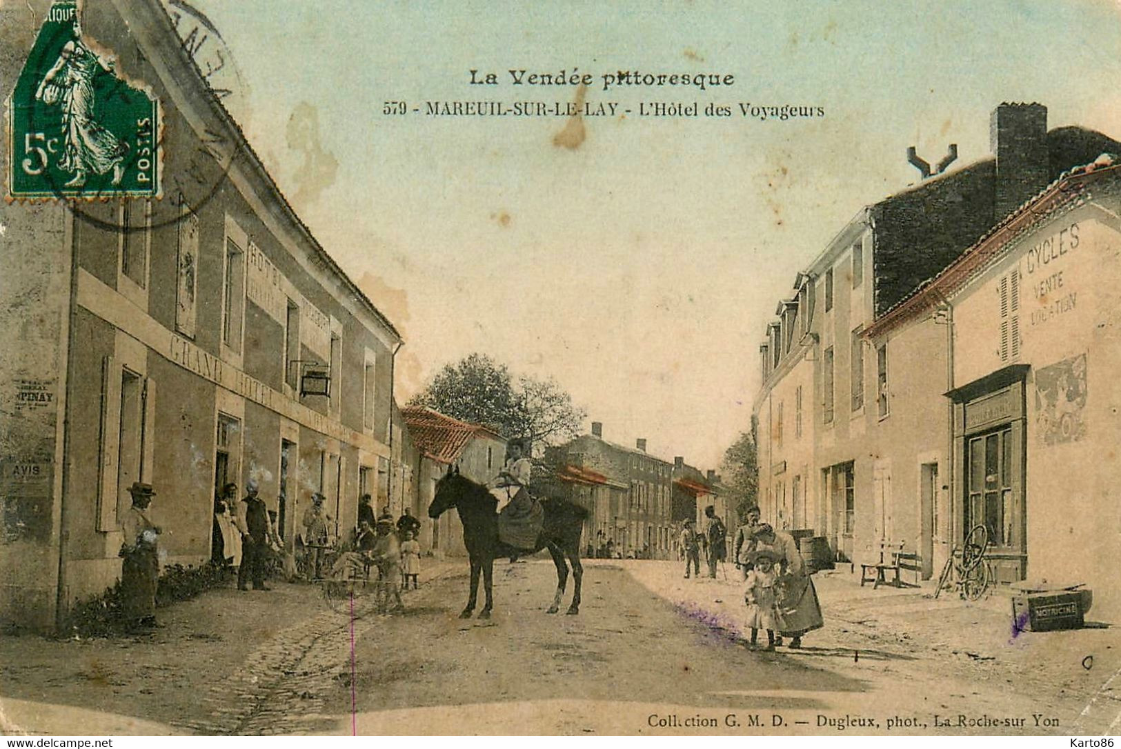 Mareuil Sur Lay Dissais * L'Hôtel Des Voyageurs * Coiffeur Salon De Coiffure * La Vendée Pittoresque N°579 - Mareuil Sur Lay Dissais