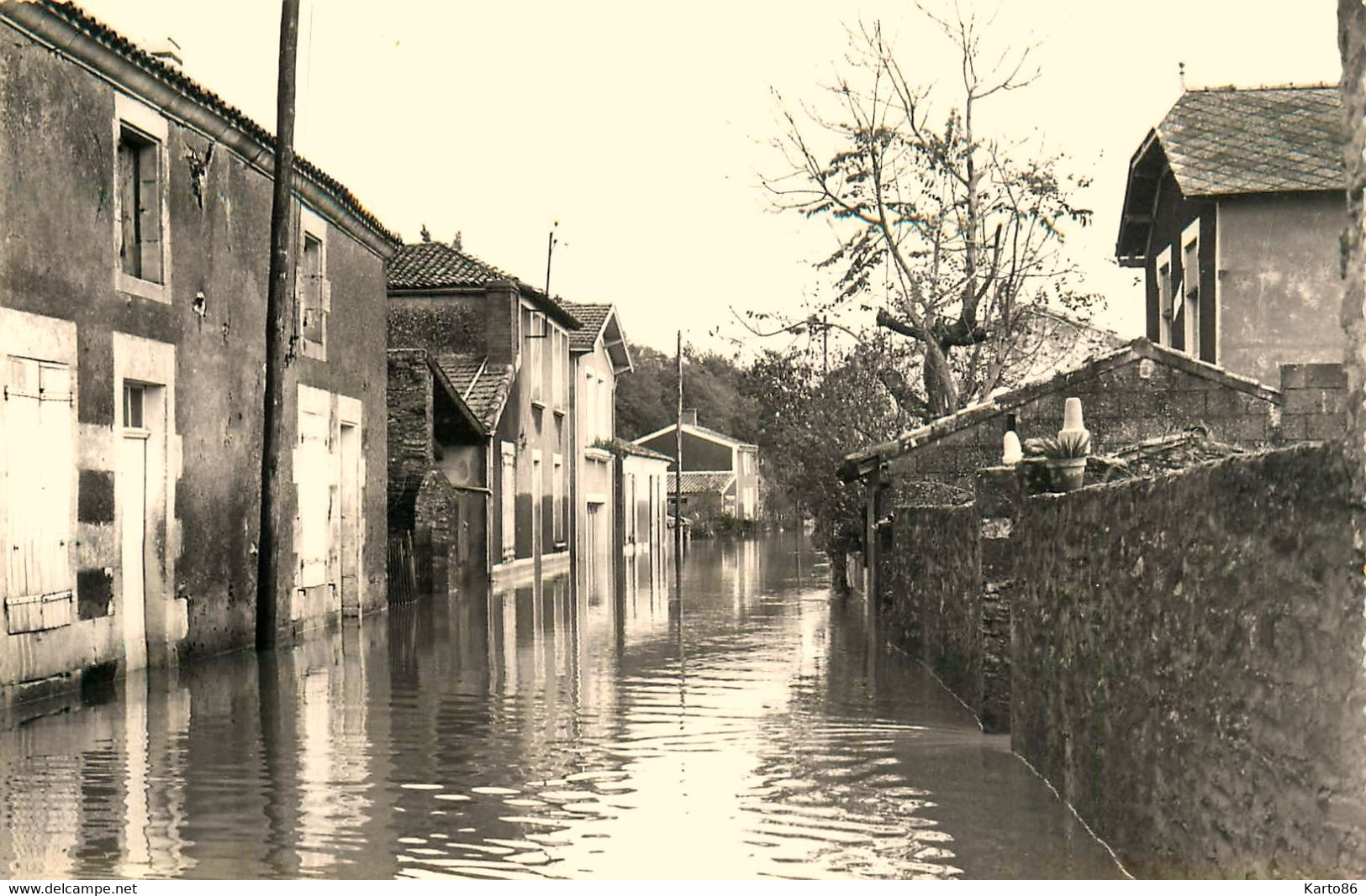 Mareuil Sur Lay Dissais * 21 Cartes Photos * Inondations * Rues Hélicoptère Commerces * Photographe Clerjeau Luçon - Mareuil Sur Lay Dissais