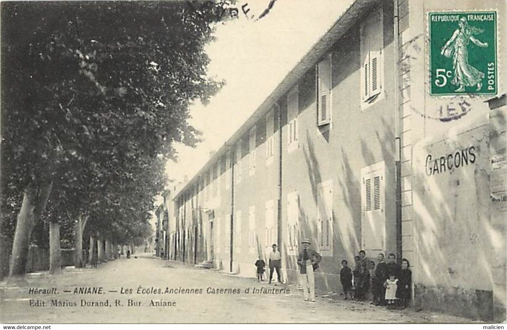 - Herault -ref-A836- Aniane - Les Ecoles Anciennes Casernes D Infanterie - Petits Ecoliers  - - Aniane