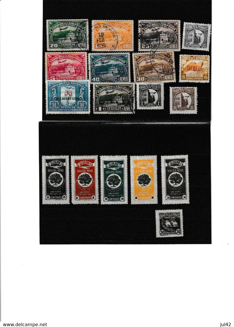 Scott C33-C35, C46, C47-C51, C52, C53 Mint Hinged      085 - Salvador