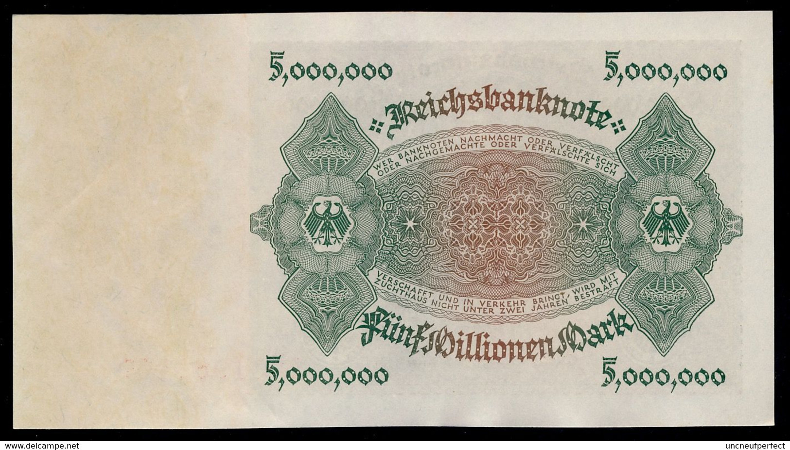 P90 Ro88 DEU-100. 5 Million  Mark 01.06.1923 UNC NEUF! - 5 Miljoen Mark