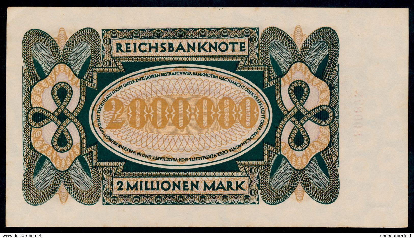 P89a Ro89b DEU-101b.  2 Million Mark 19.11.1923 AUNC Prs NEUF - 2 Mio. Mark