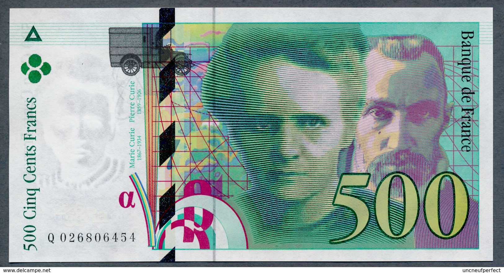 500 Francs Type Pierre & Marie Curie 1994  NEUF    Fay 76-01 - 500 F 1994-2000 ''Pierre Et Marie Curie''