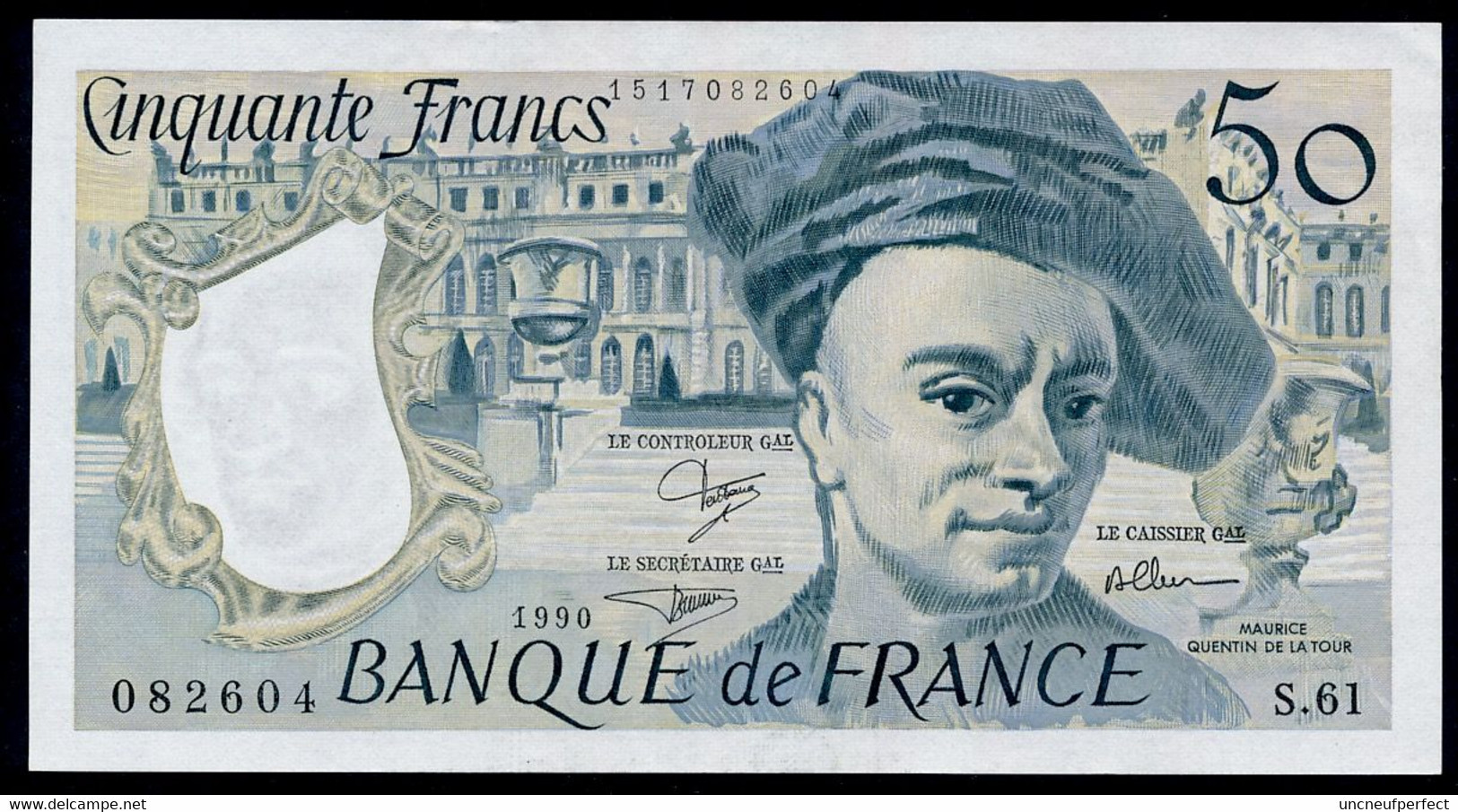 50 Francs Fayette F.76 (16) 1990 SPL - 50 F 1976-1992 ''quentin De La Tour''