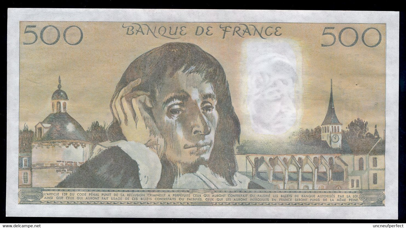 500 Francs  08/01/1987 SPL- - 500 F 1968-1993 ''Pascal''