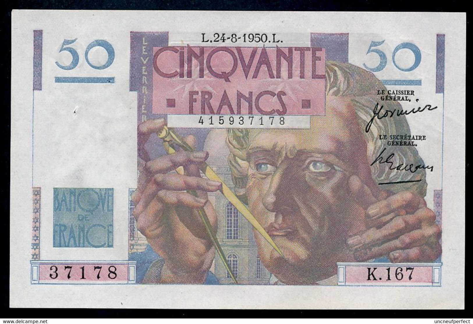 France 50 Francs Le Verrier  24-08-1950 SPL - 50 F 1946-1951 ''Le Verrier''