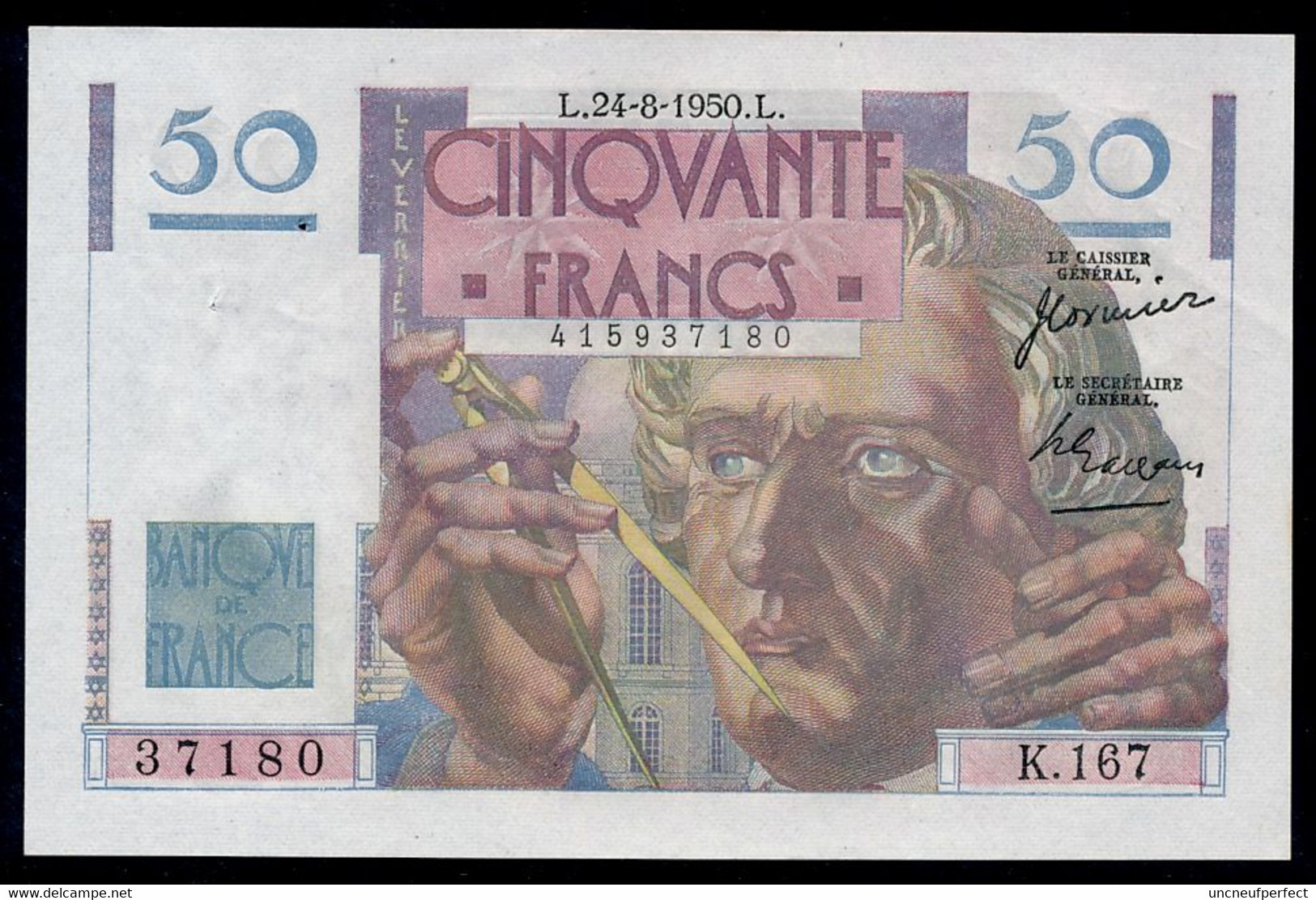 France 50 Francs Le Verrier  24-08-1950 SPL - 50 F 1946-1951 ''Le Verrier''