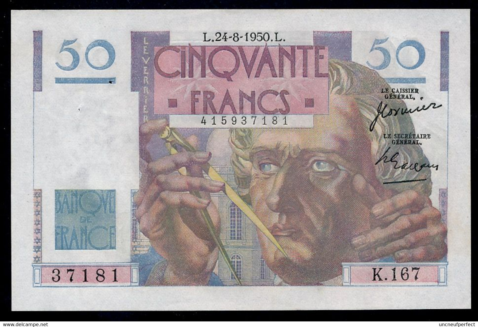 France 50 Francs Le Verrier  24-08-1950 SPL - 50 F 1946-1951 ''Le Verrier''