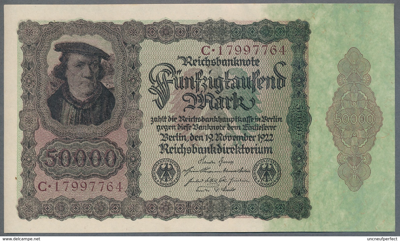 P80 Ro78 DEU-89 - 50 000 Mark Impression Du Reichs  UNC NEUF - 50.000 Mark