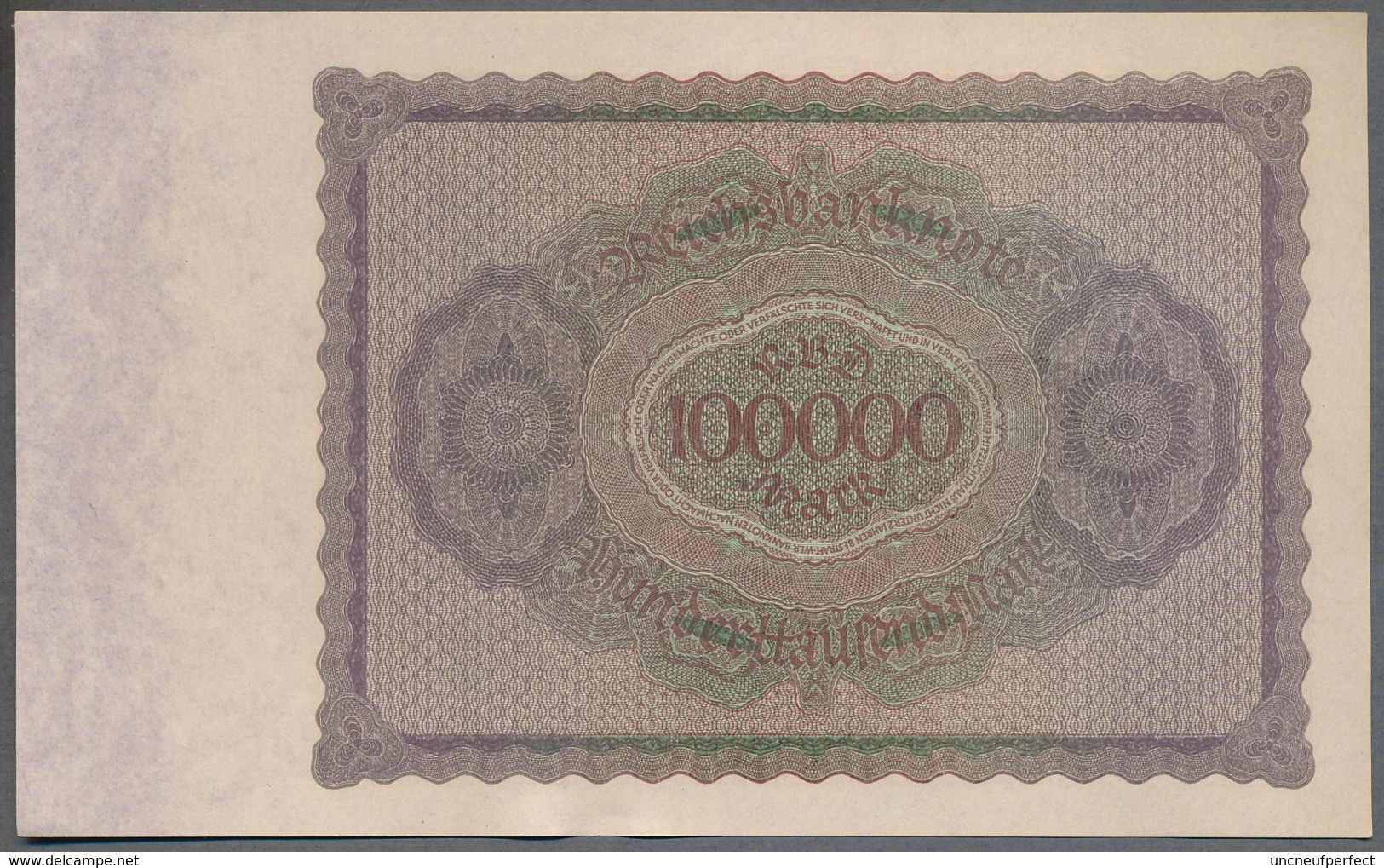 Pick83a Ro82a DEU-83a  100.000 Mark 1923 ** UNC NEUF - 100000 Mark