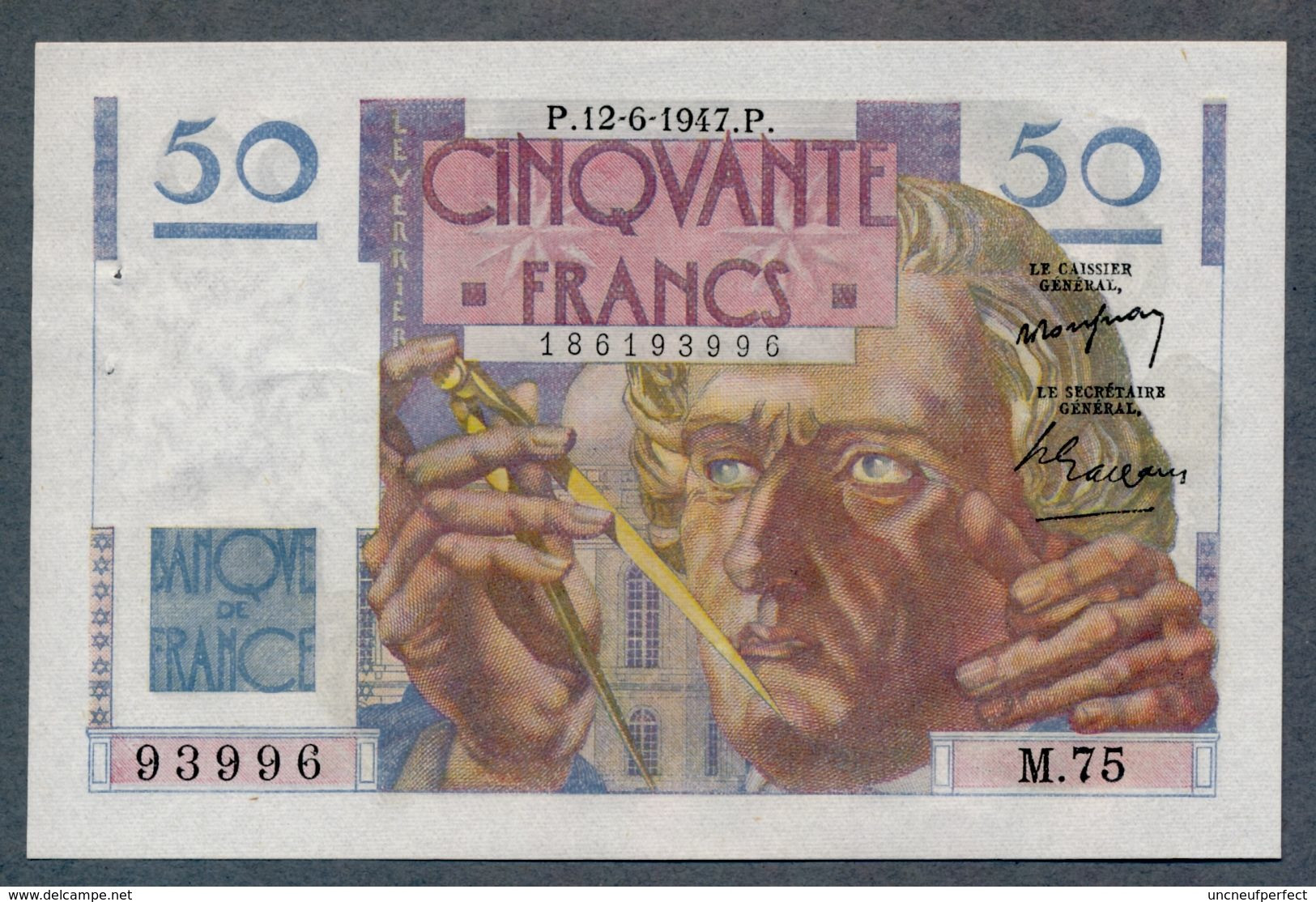 France 50 Francs Le Verrier  12/06.1947  SPL - 50 F 1946-1951 ''Le Verrier''