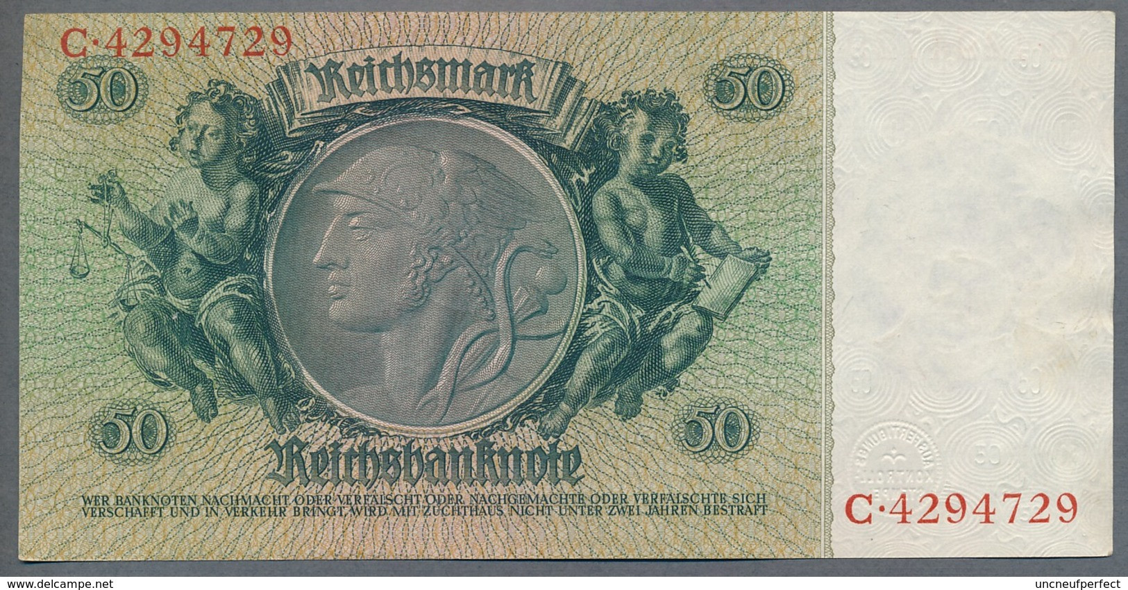 Pick 182a Ro 175a DEU-210a  50 Reichsmark 1933 UNC - 50 Reichsmark