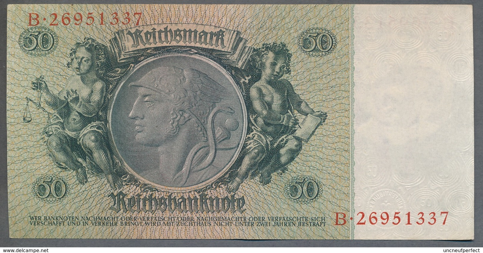 Pick 182a Ro 175c DEU-210c  50 Reichsmark 1941/42 UNC - 50 Reichsmark