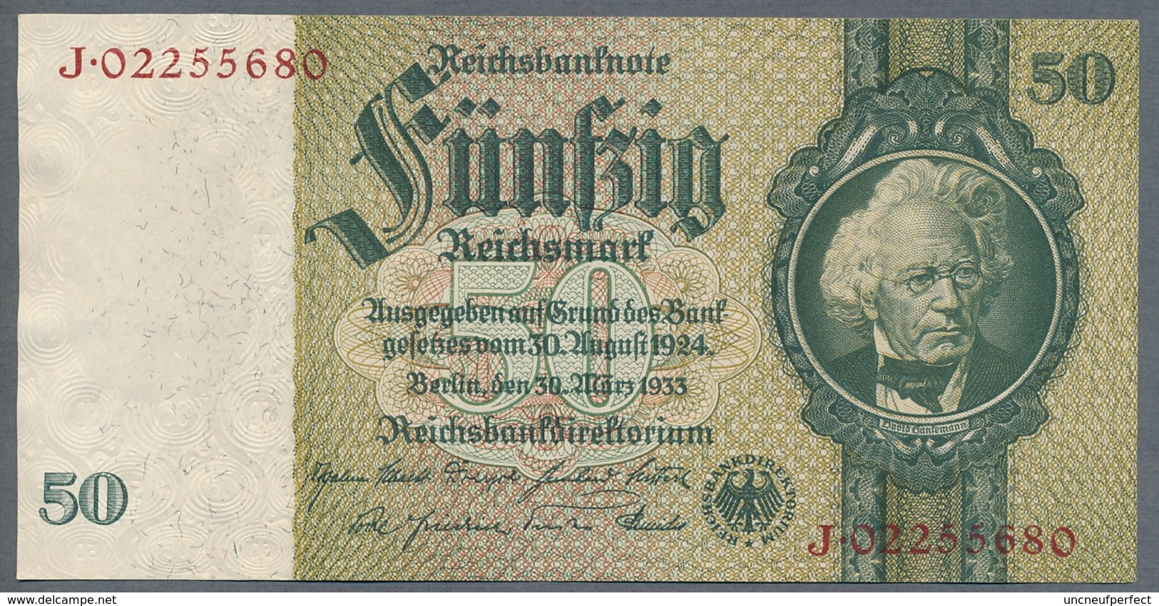 Pick 182b Ro 175d DEU-210d  50 Reichsmark 1945 AUNC - 50 Reichsmark