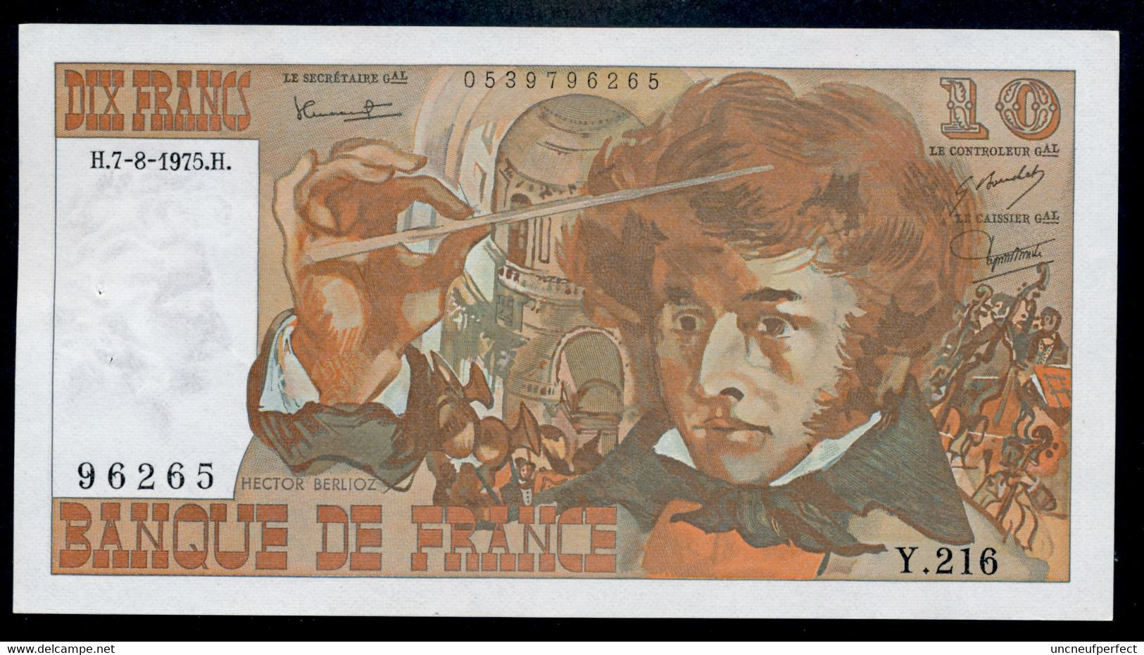 10 Francs Berlioz 7-8-1975 FAYETTE F63 (12)  SPL - 10 F 1972-1978 ''Berlioz''