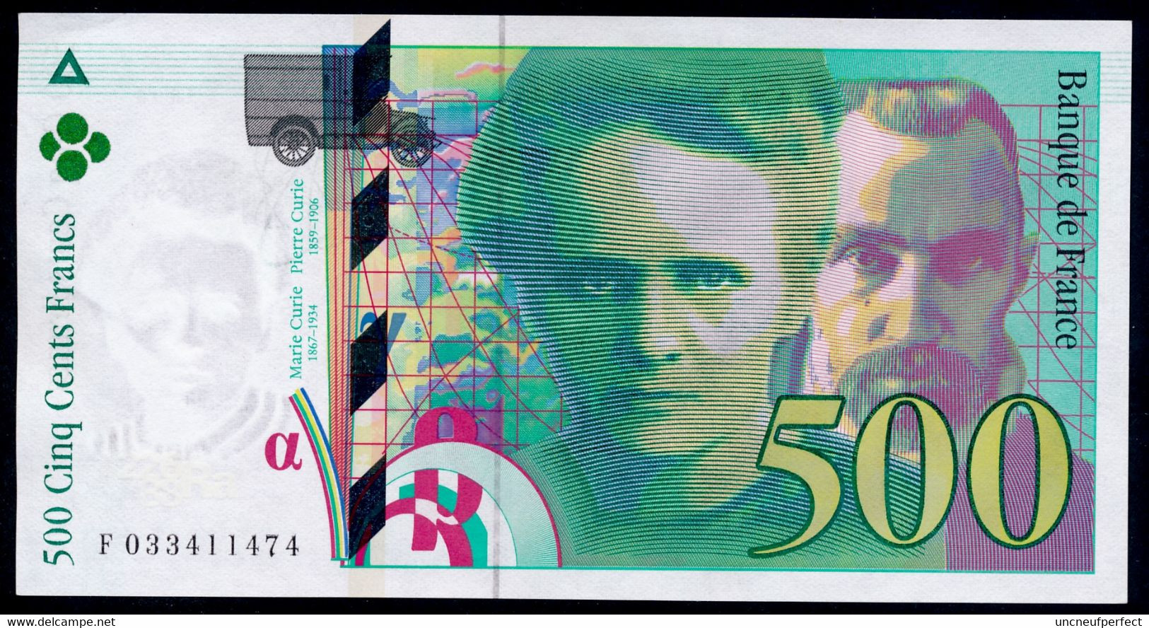 500 Francs Type Pierre & Marie Curie 1995  NEUF-   Fay 76-02 - 500 F 1994-2000 ''Pierre Et Marie Curie''