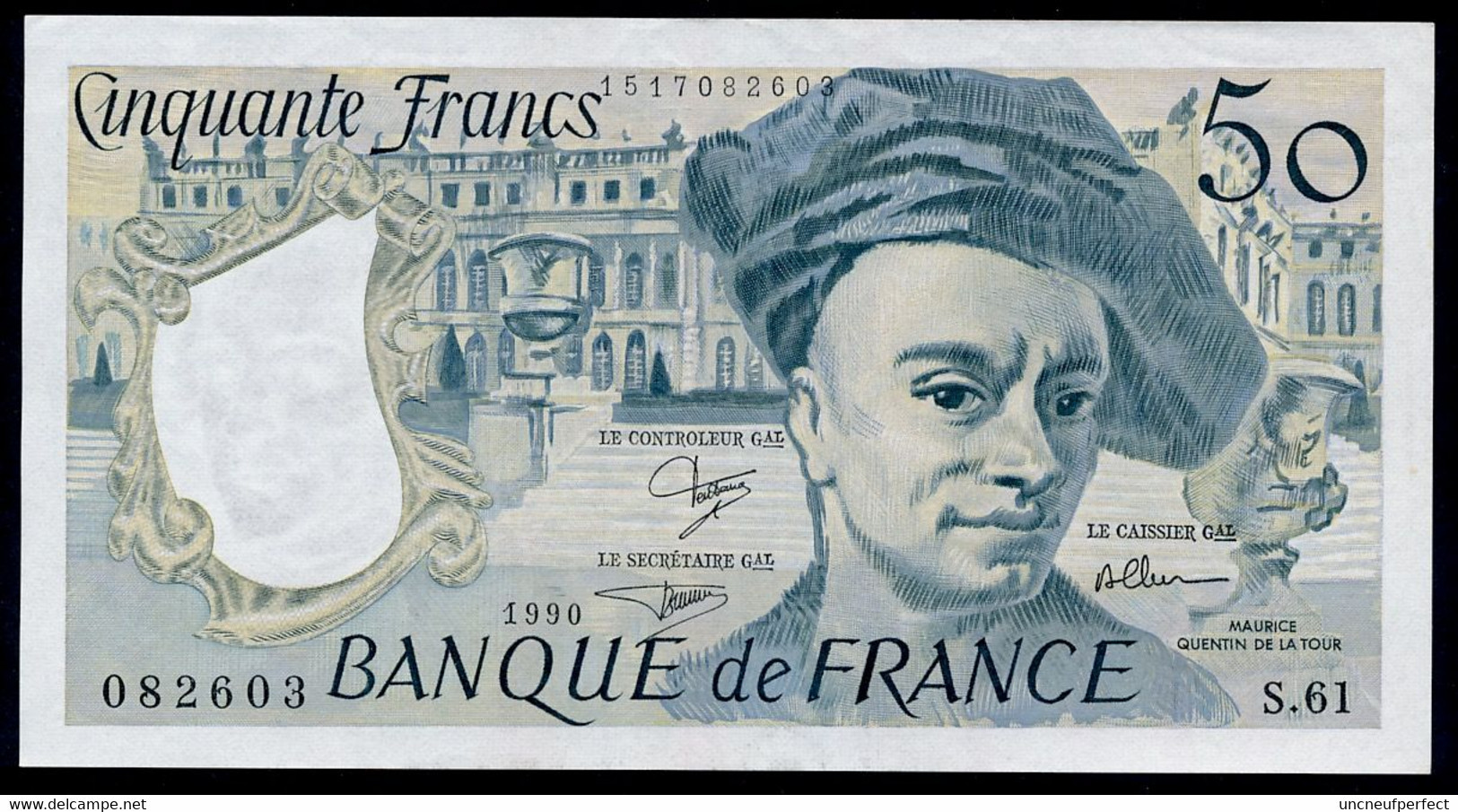 50 Francs Fayette F.76 (16) 1990 SPL - 50 F 1976-1992 ''quentin De La Tour''