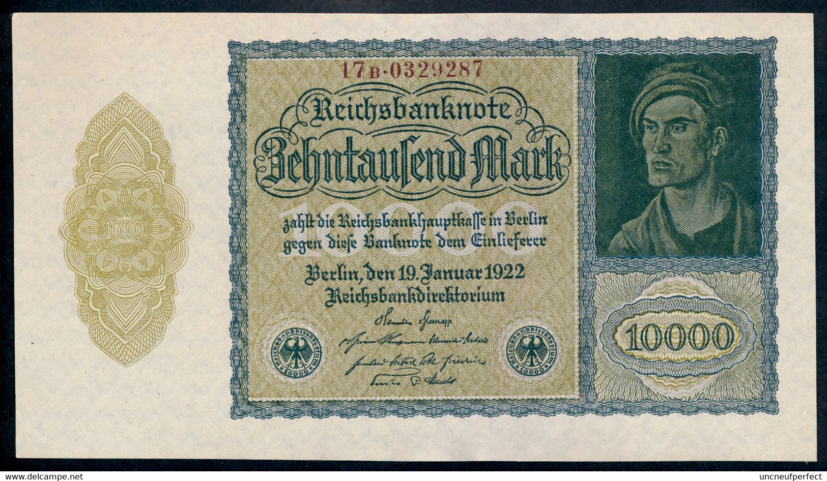 Pick 72 Ro69d DEU-78d 10000 Mark 1922 UNC NEUF - 10.000 Mark