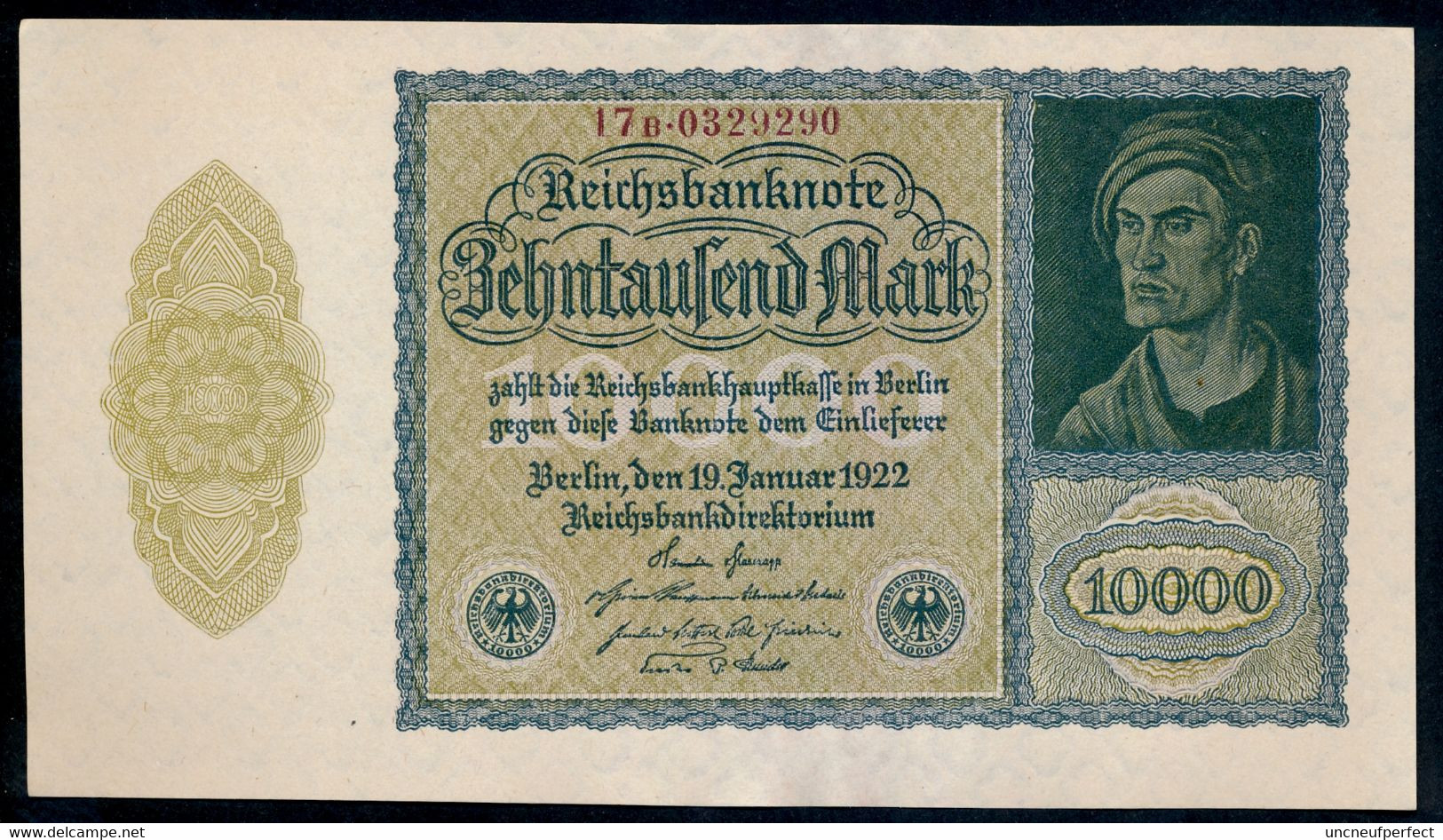 Pick 72 Ro69d DEU-78d 10000 Mark 1922 UNC NEUF - 10.000 Mark