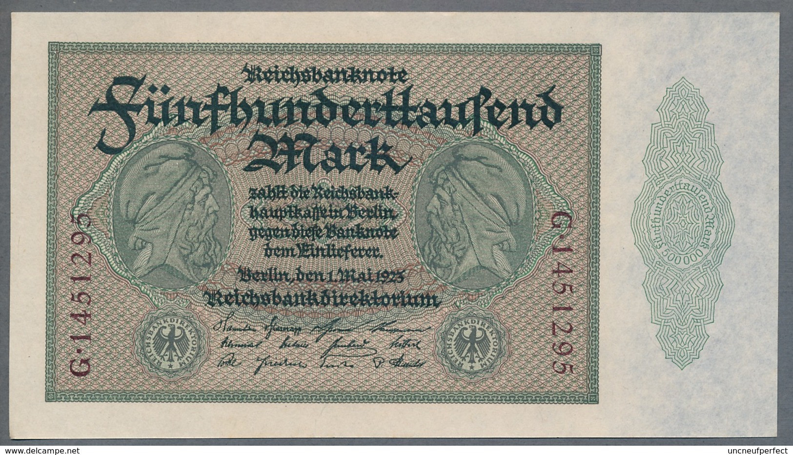 P88b Ro87c DEU-99c  - 500 000 Mark Impression Du Reichs  UNC NEUF - 500.000 Mark