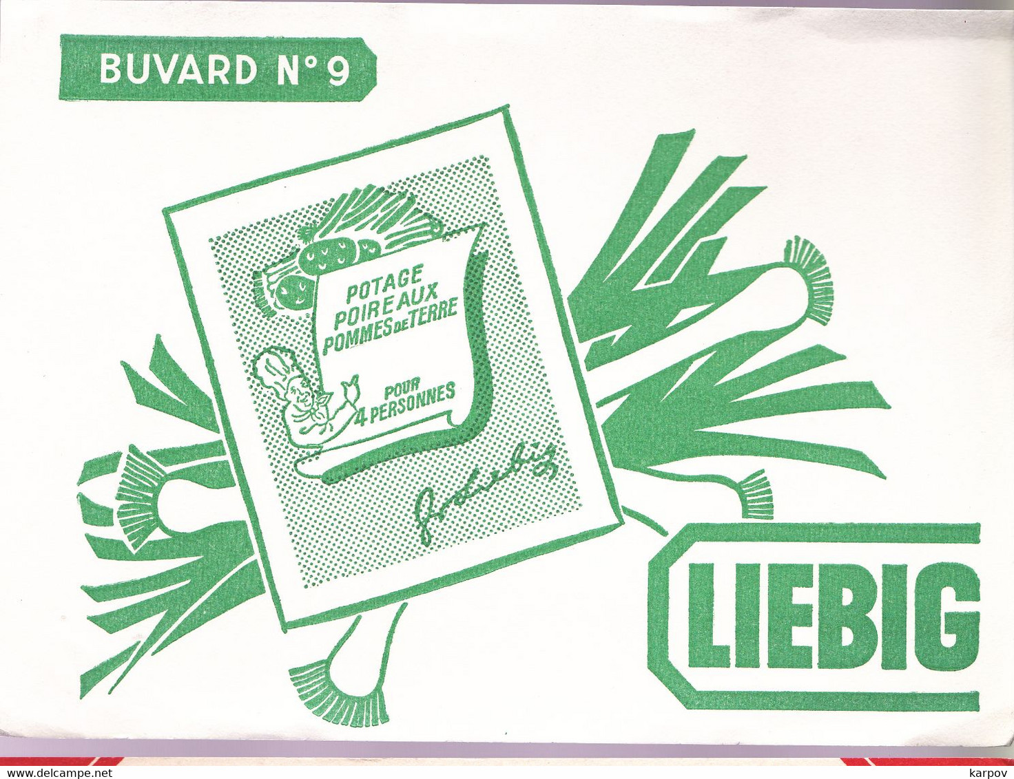 BUVARDS -  LIEBIG - N° 9 - Potages & Sauces