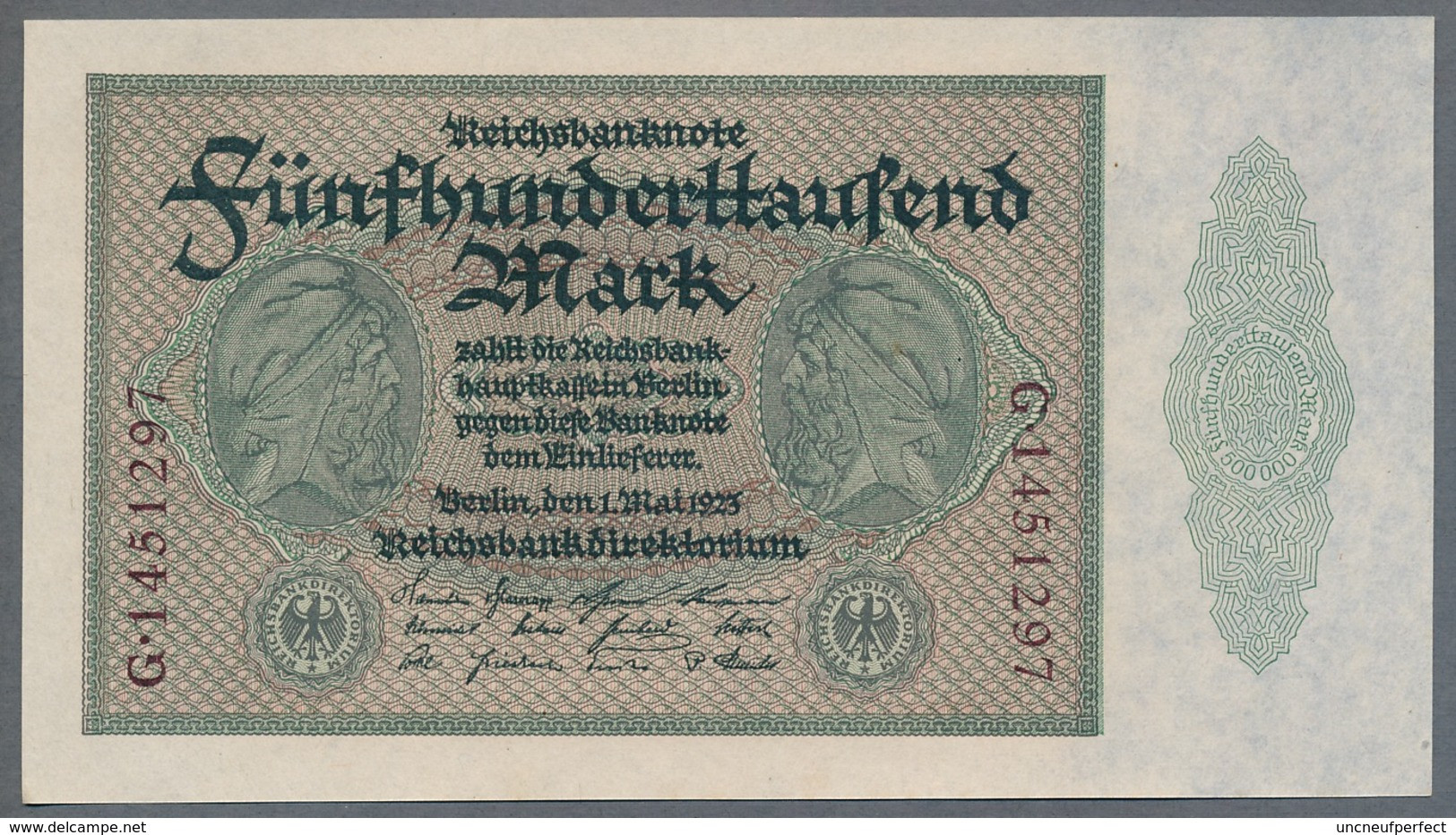 P88b Ro87c DEU-99c  - 500 000 Mark Impression Du Reichs  UNC NEUF - 500000 Mark