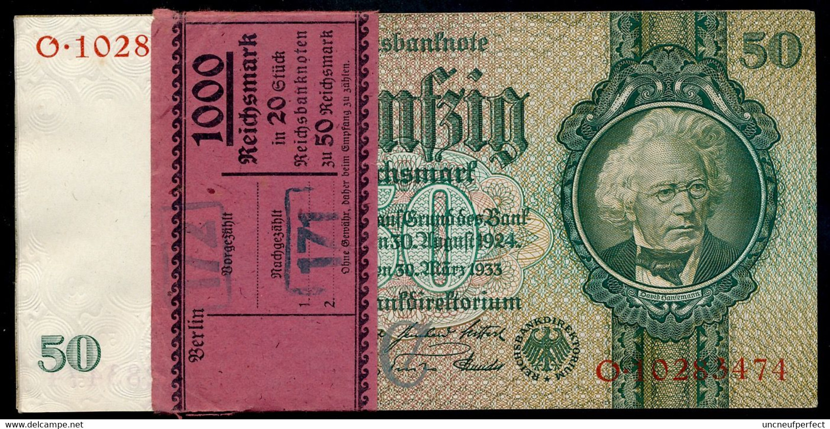 Pick 182a Ro 175b DEU-210b  50 Reichsmark 1933 UNC NEUF - 50 Reichsmark