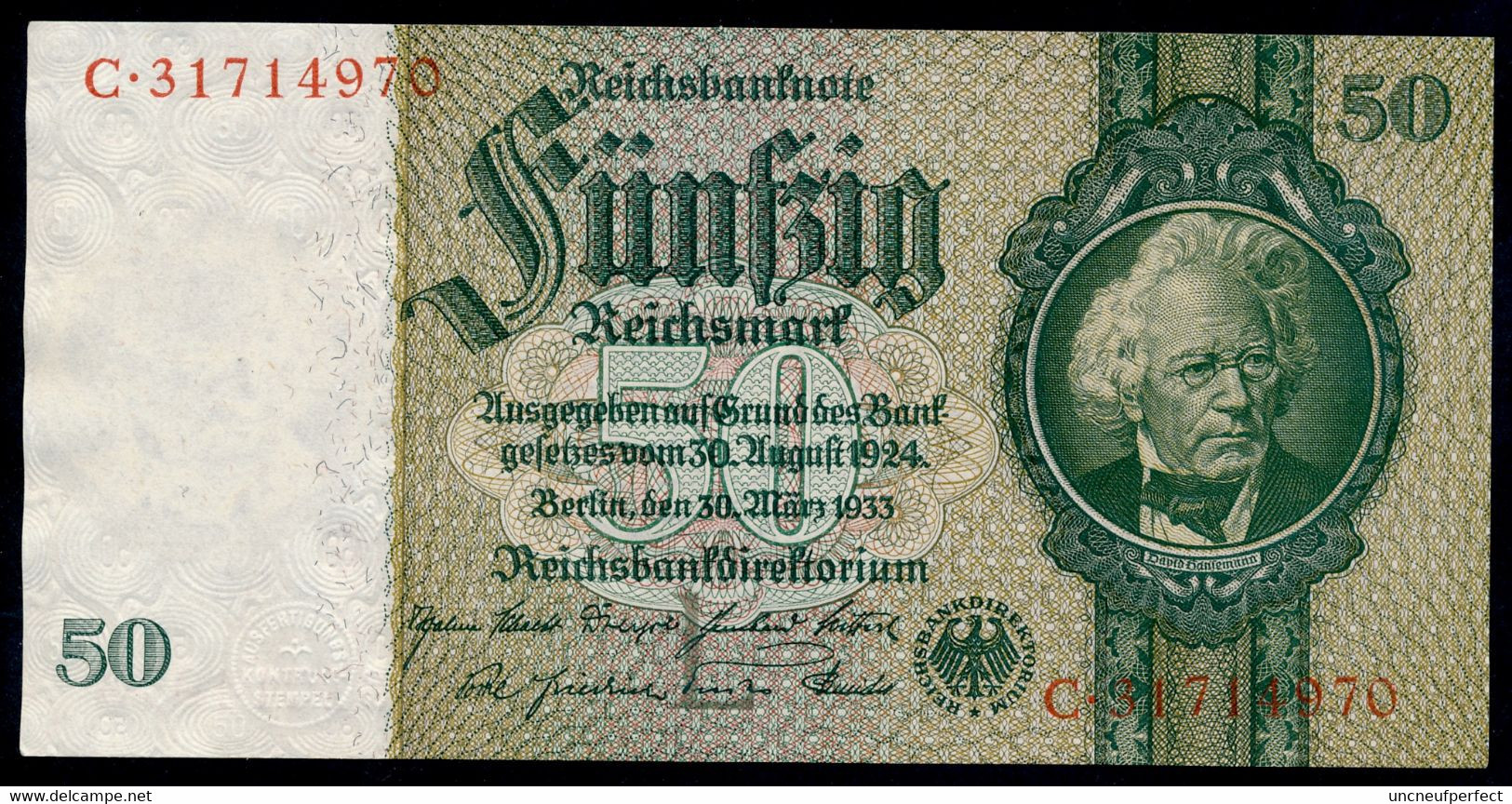 Pick 182a Ro 175c DEU-210c  50 Reichsmark 1941/42 UNC NEUF - 50 Reichsmark