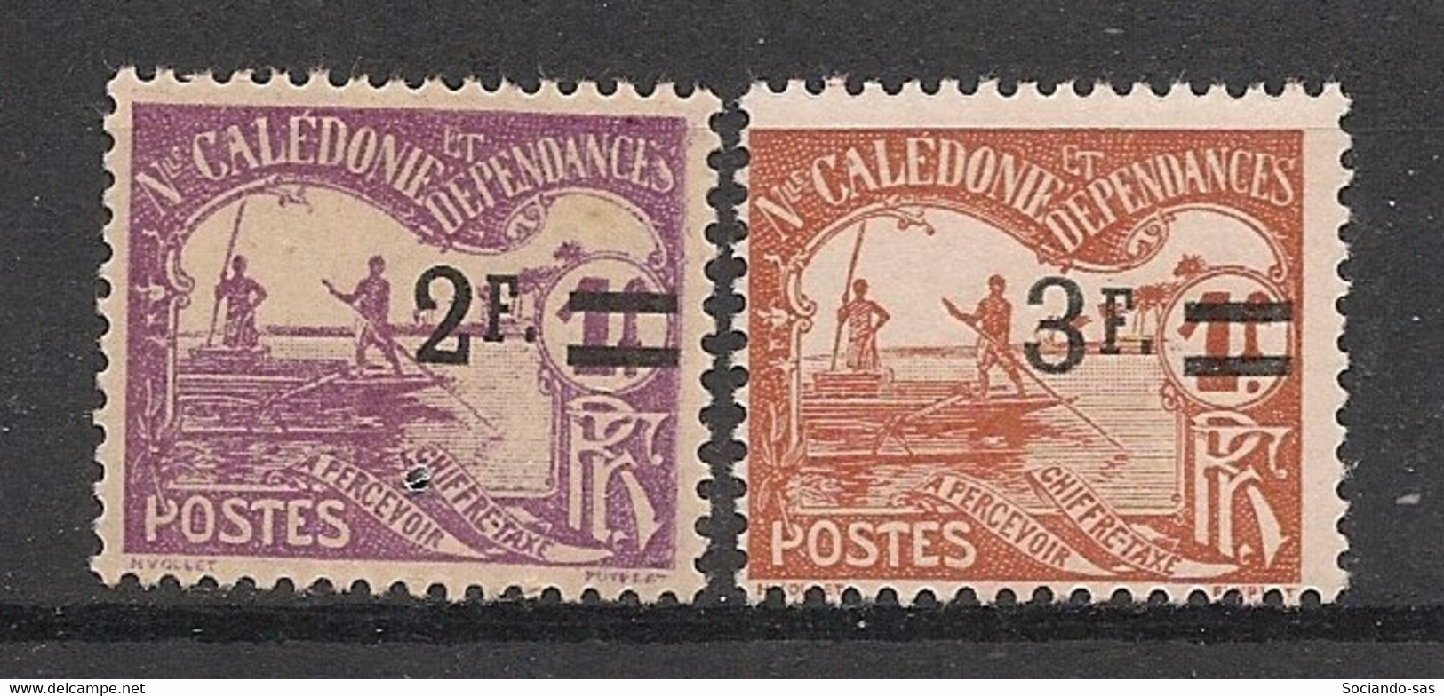 NOUVELLE CALEDONIE - 1926-27 - Taxe TT N°Yv. 24 à 25 - Série Complète - Neuf Luxe ** / MNH / Postfrisch - Timbres-taxe