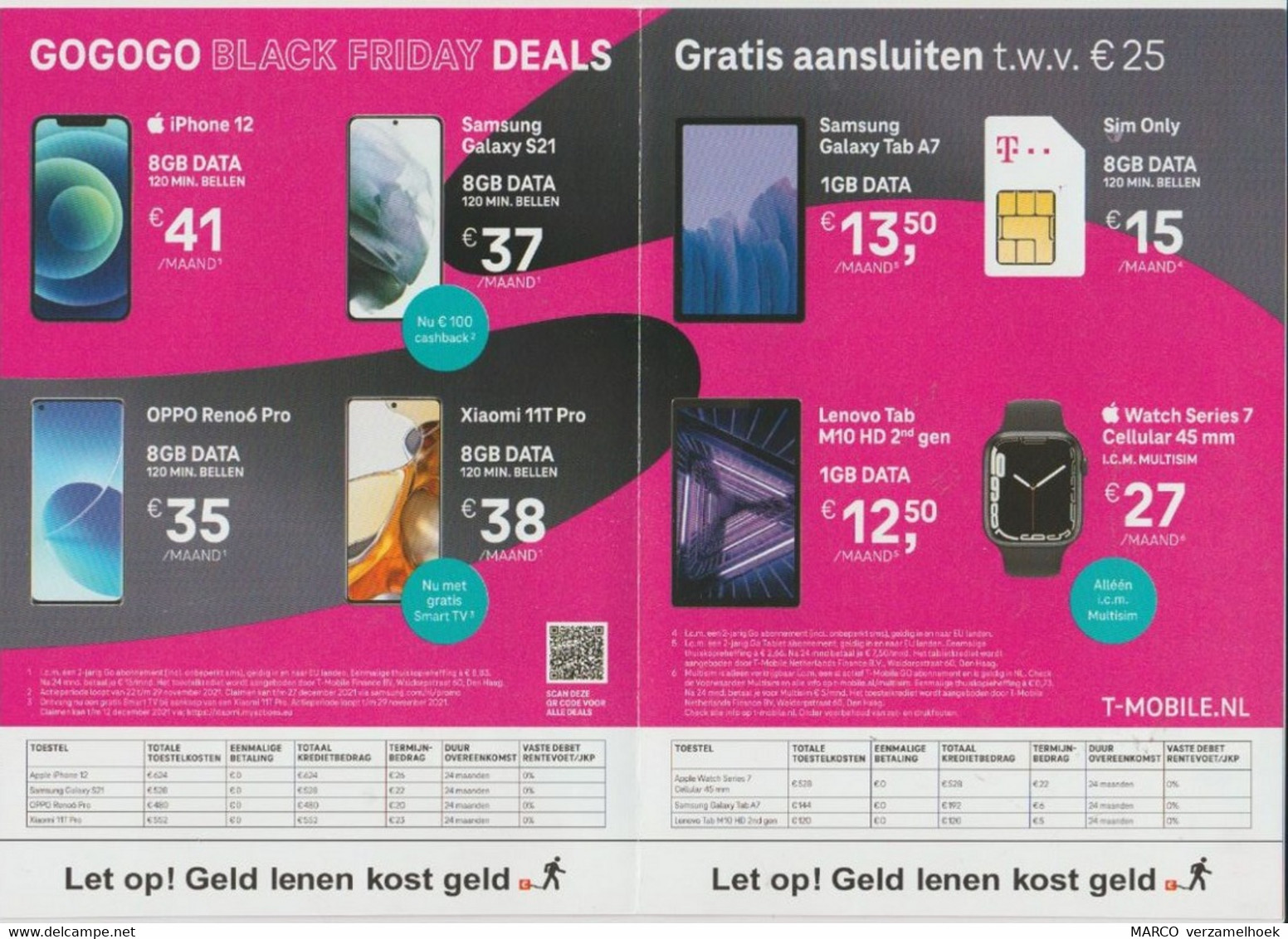 Brochure-leaflet T-mobile Telephone-telefoon Nederland (NL) - Telephony