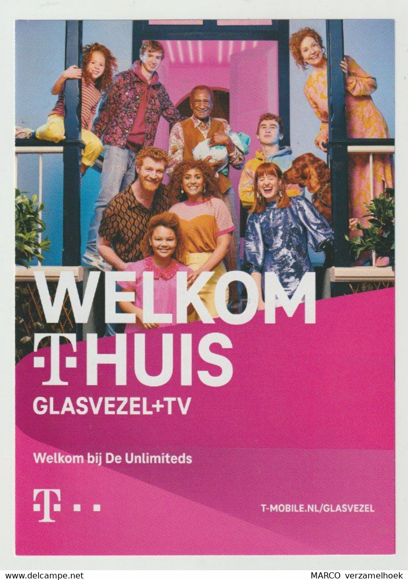 Brochure-leaflet T-mobile Telephone-telefoon-televisie-glasvezel Nederland (NL) - Téléphonie