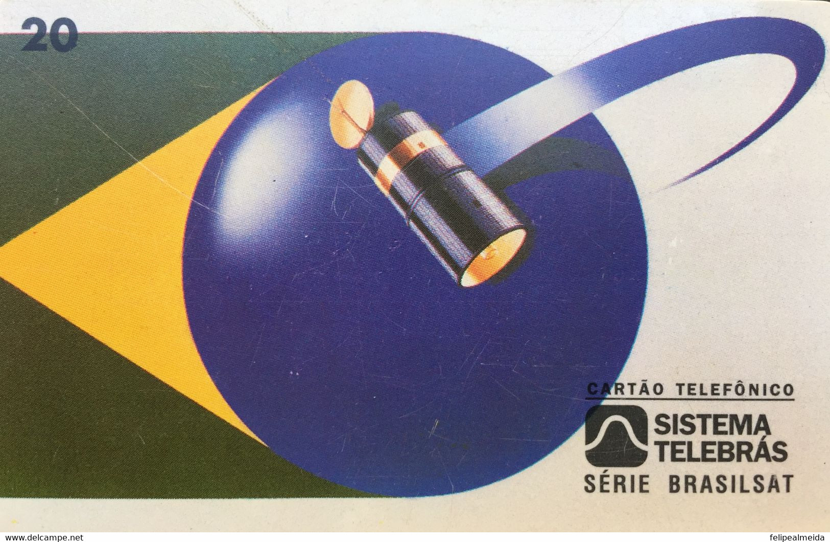 Phone Card Made By Telebras In 1997 - Series Brasilsat - On February 28, 1994, Brazil Launched The Second Generation Of - Space